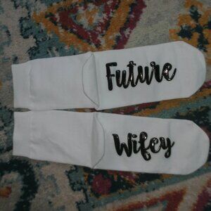 NEW ~ Future Wifey Socks ~ Bride To Be ~ Engagement Gift ~ Weddings ~ OS